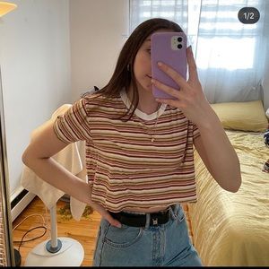Stripped crop top from UO